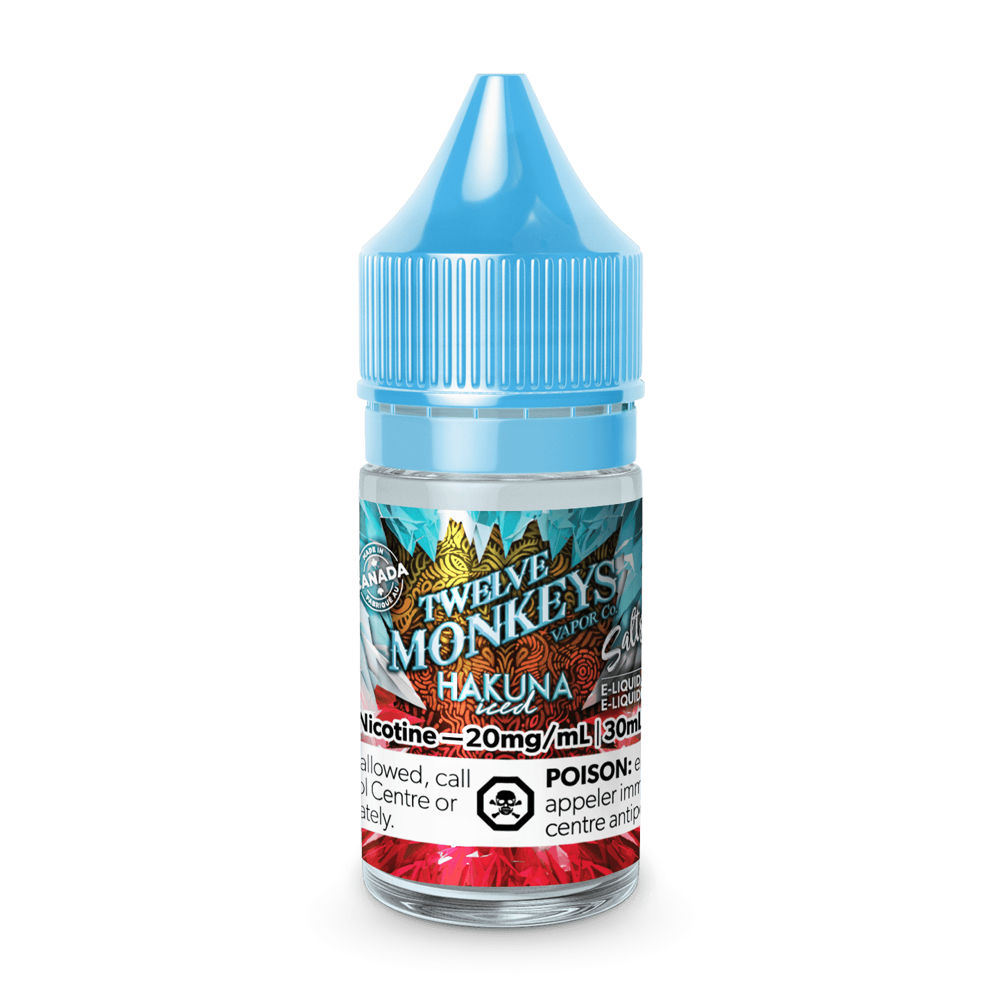 Twelve Monkeys Ice Age - Hakuna (Salt 30mL) E-Liquid product image at All Star Vape