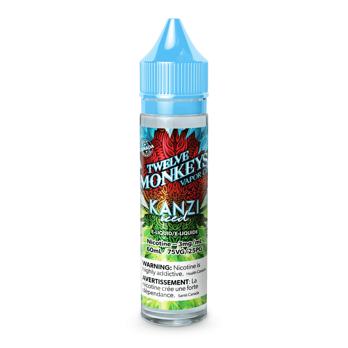 Twelve Monkeys Ice Age - Kanzi (60mL) E-Liquid product image at All Star Vape