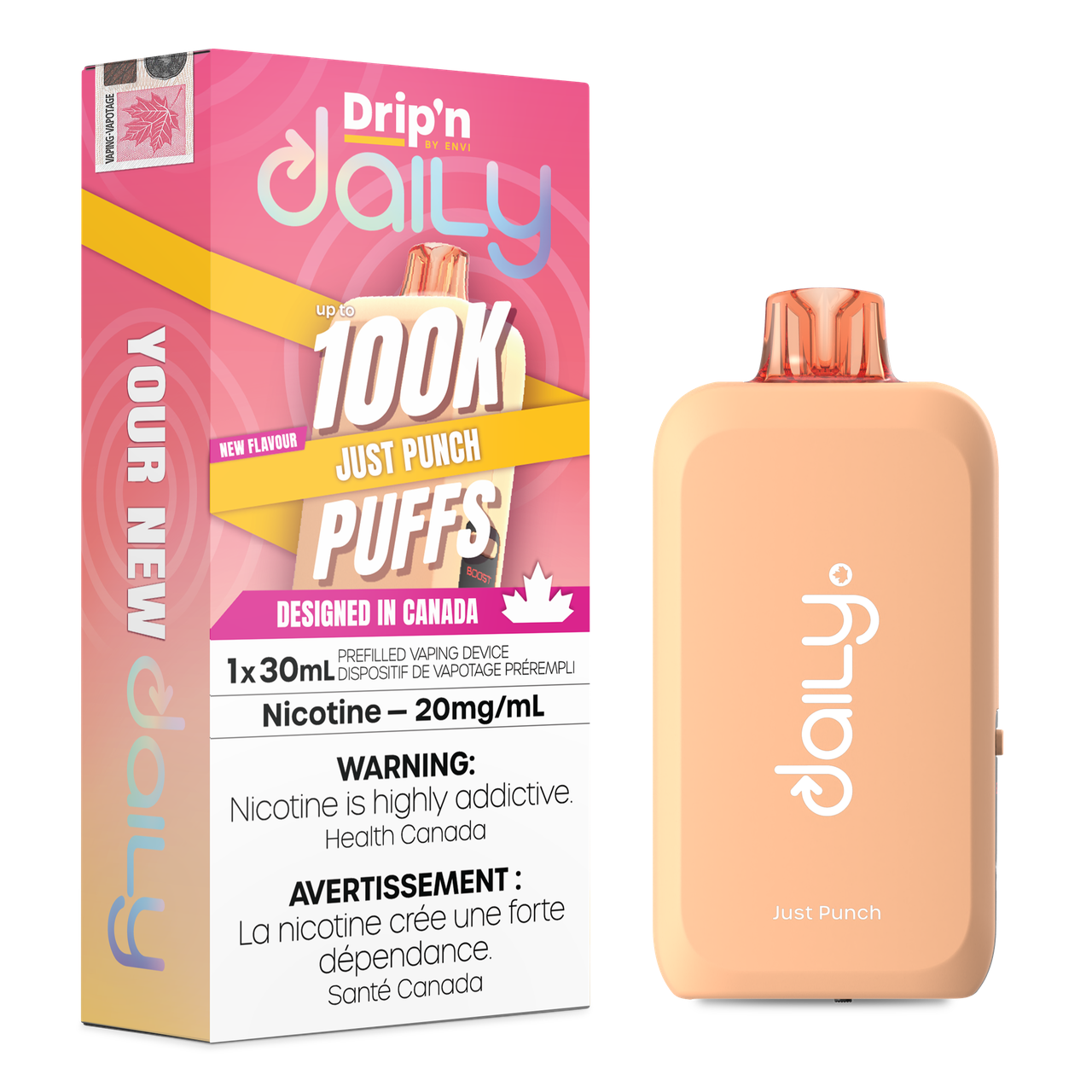 Drip'n Daily 100K Just Punch Vape product image at All Star Vape