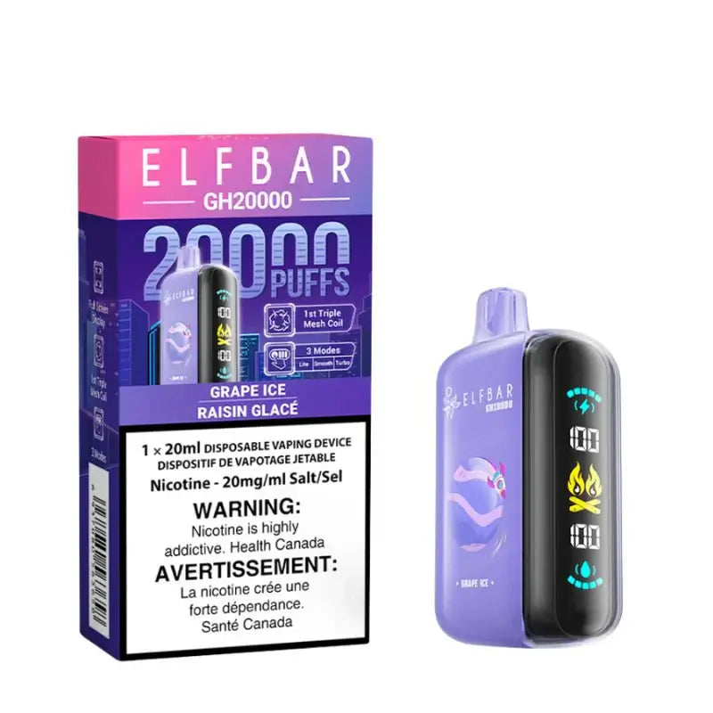 Elf Bar GH20k - Grape Ice Disposable Vape product image at All Star Vape
