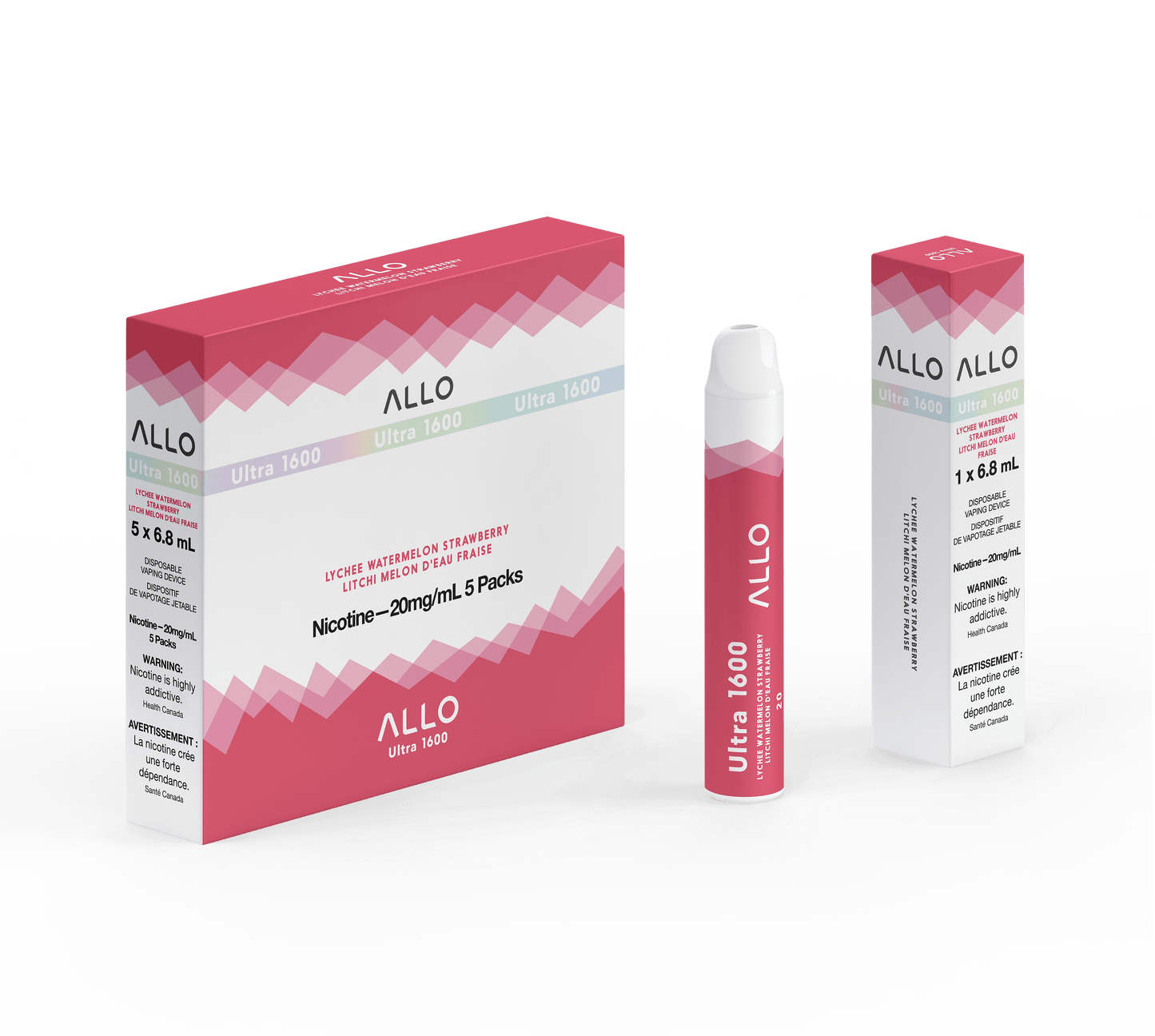 Allo Ultra 1600 Disposable - Lychee Watermelon Strawberry product image at All Star Vape