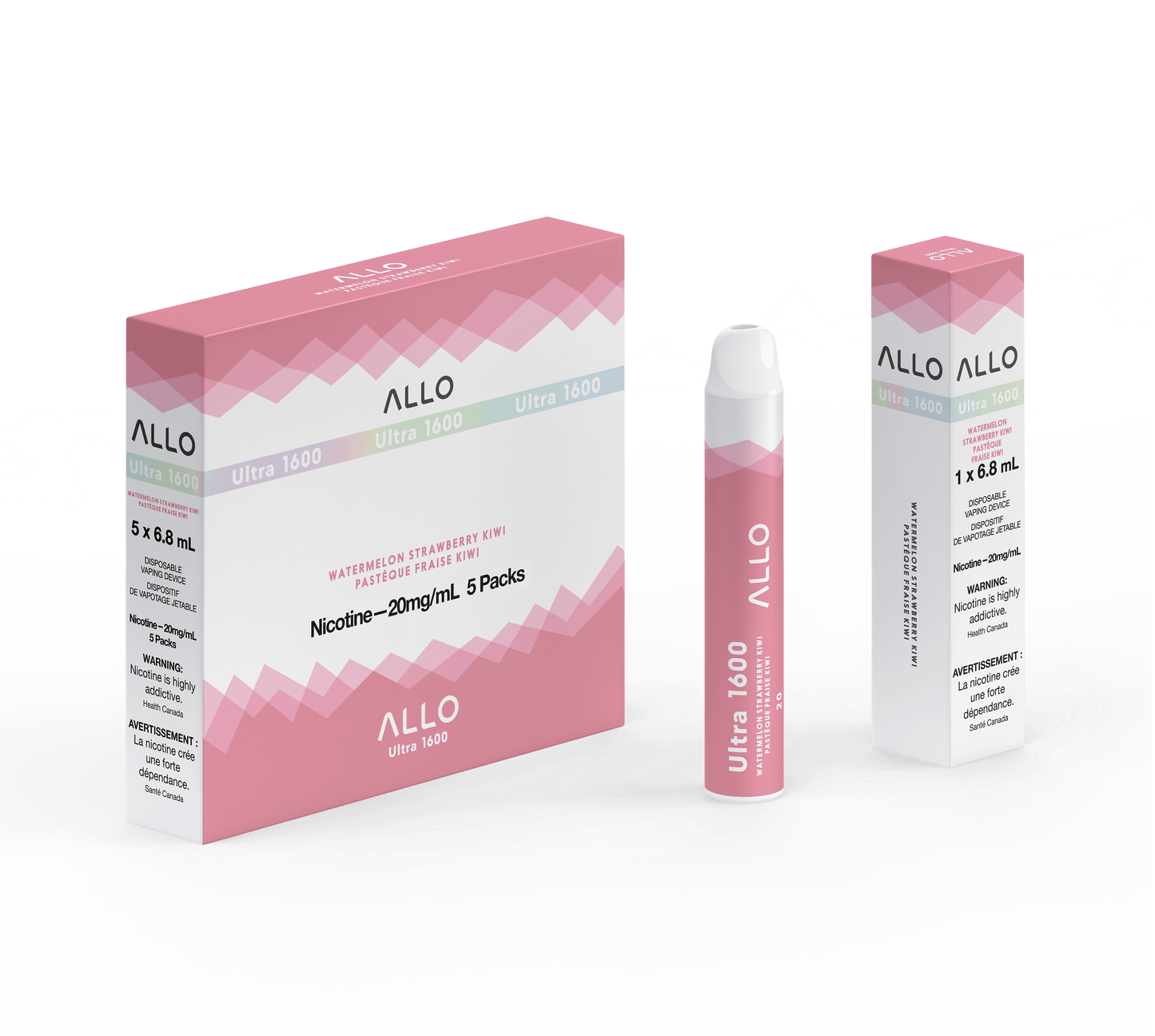 Allo Ultra 1600 Disposable - Watermelon Strawberry Kiwi product image at All Star Vape