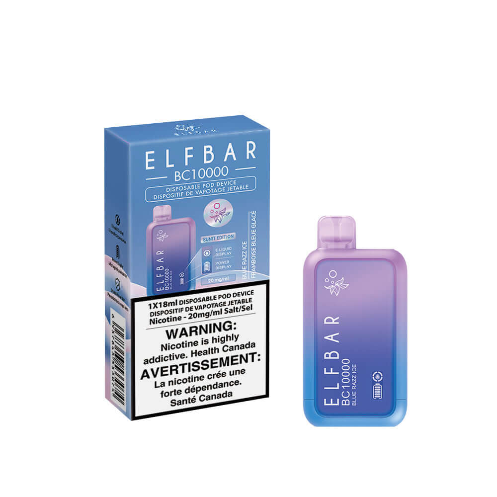 Elf Bar 10000 Blue Razz Ice Disposable Vape product image at All Star Vape