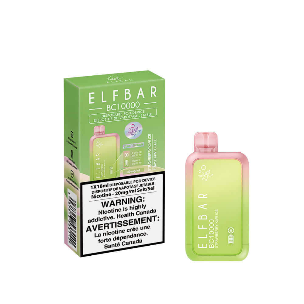 Elf Bar 10000 Strawberry Kiwi Ice Disposable Vape product image at All Star Vape