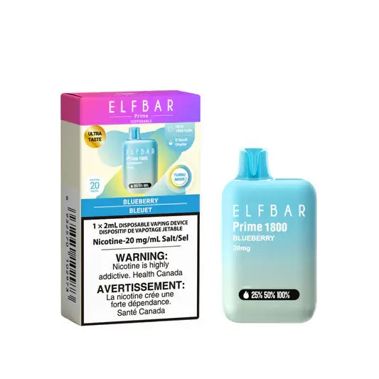 ELF Bar Prime 1800 Blueberry Disposable Vape product image at All Star Vape