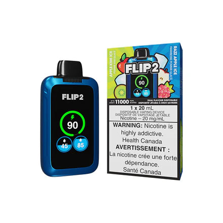 FLIP 2 DISPOSABLE - APPLE KIWI ICE AND RAZZ APPLE ICE