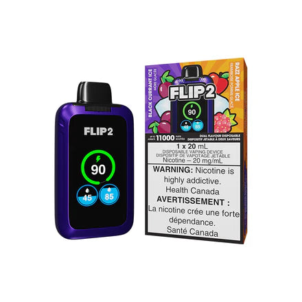 FLIP 2 DISPOSABLE - BLACK CURRANT ICE AND RAZZ APPLE ICE