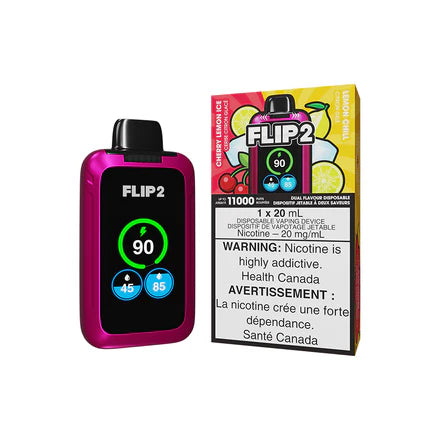FLIP 2 DISPOSABLE - CHERRY LEMON ICE AND LEMON CHILL