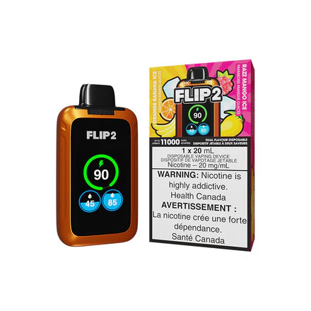 FLIP 2 DISPOSABLE - ORANGE BANANA ICE AND RAZZ MANGO