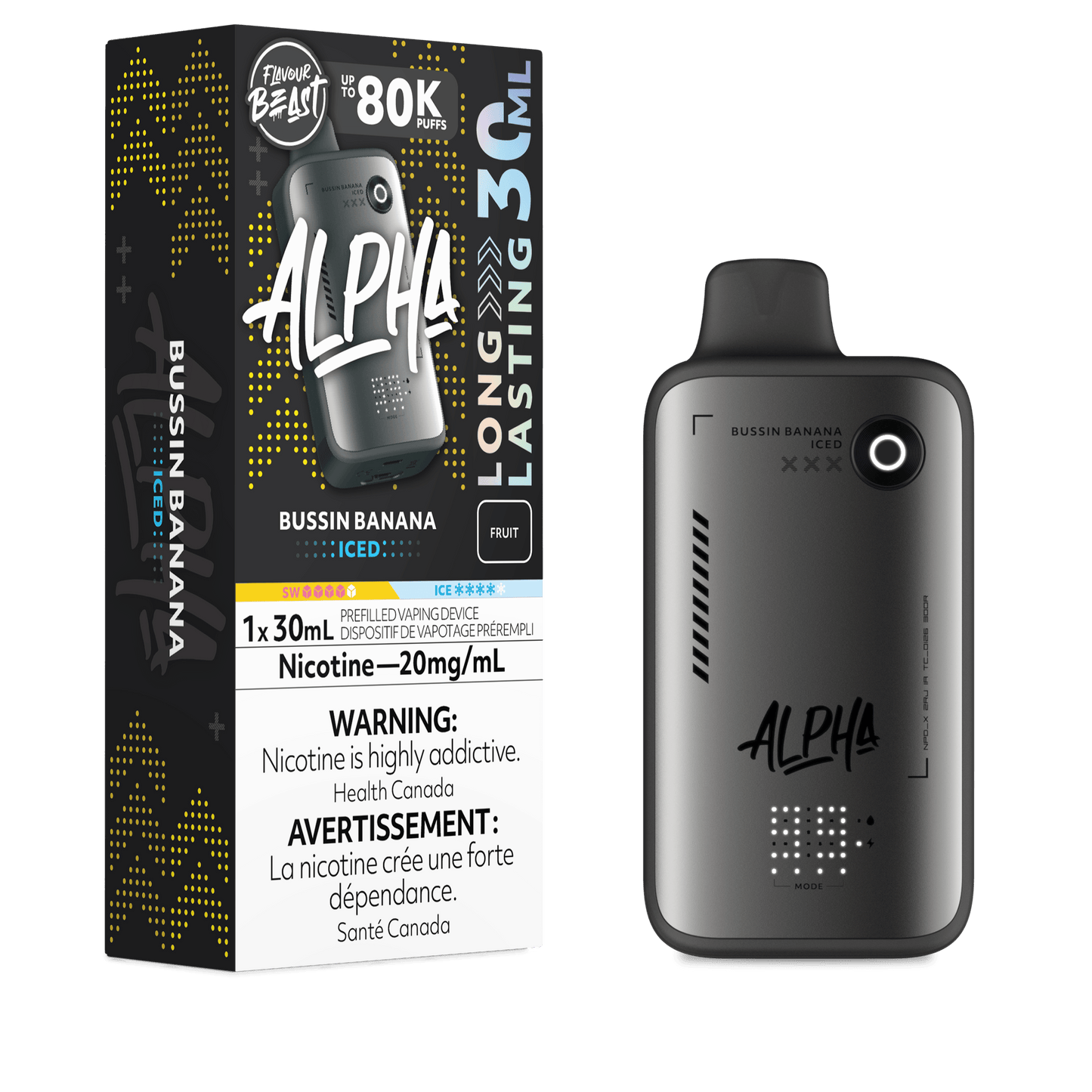 Flavor Beast ALPHA - Bussin Banana Iced Disposable Vape product image at All Star Vape