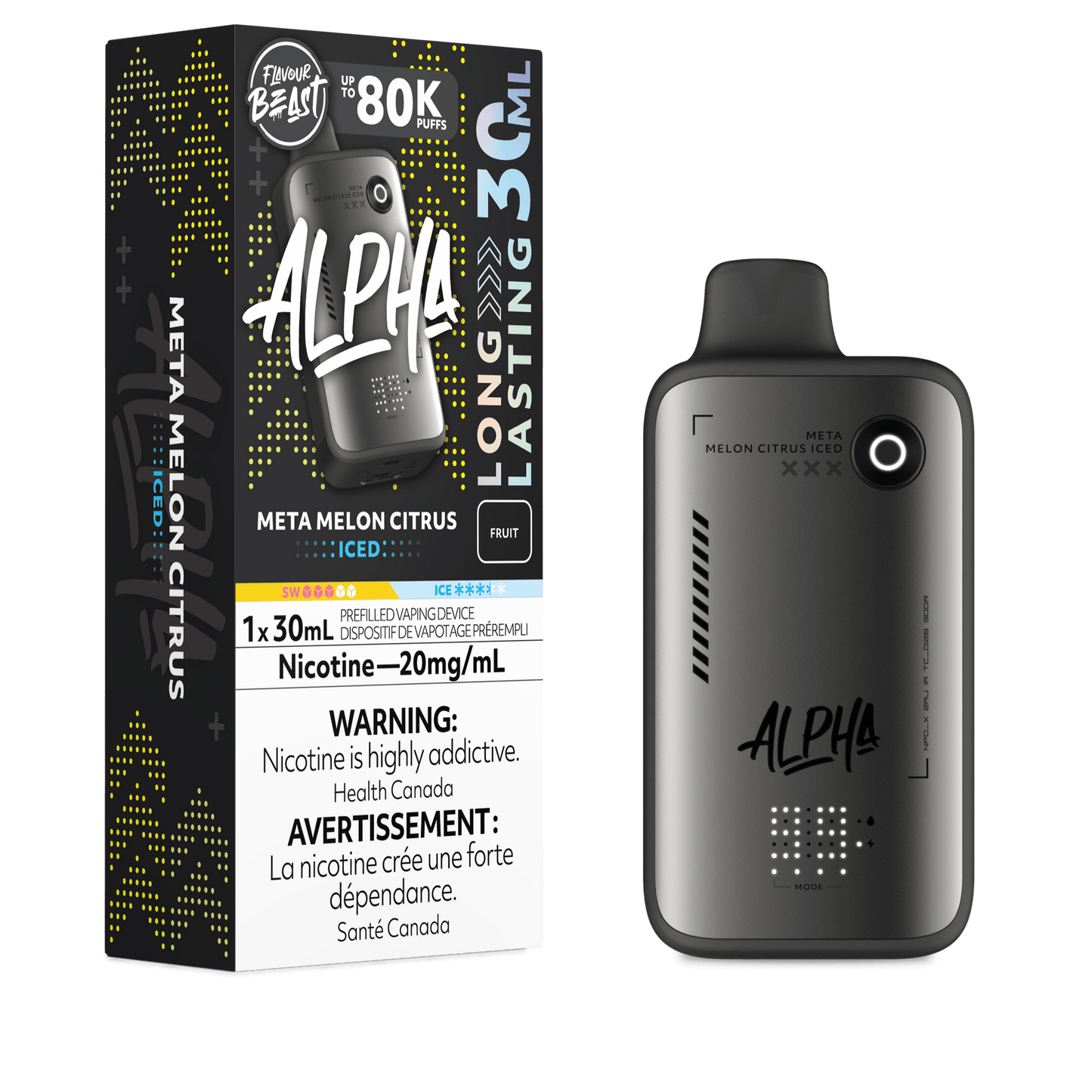 Flavor Beast ALPHA - Meta Melon Citrus Iced Disposable Vape product image at All Star Vape