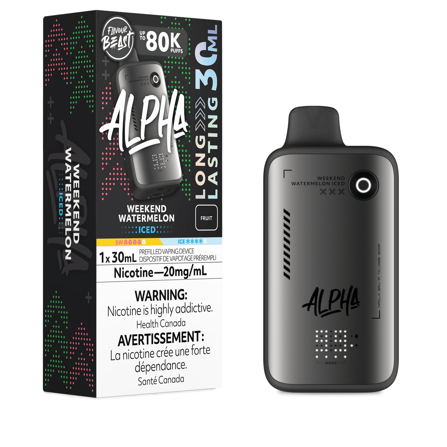 Flavor Beast ALPHA - Weekend Watermelon Iced Disposable Vape product image at All Star Vape