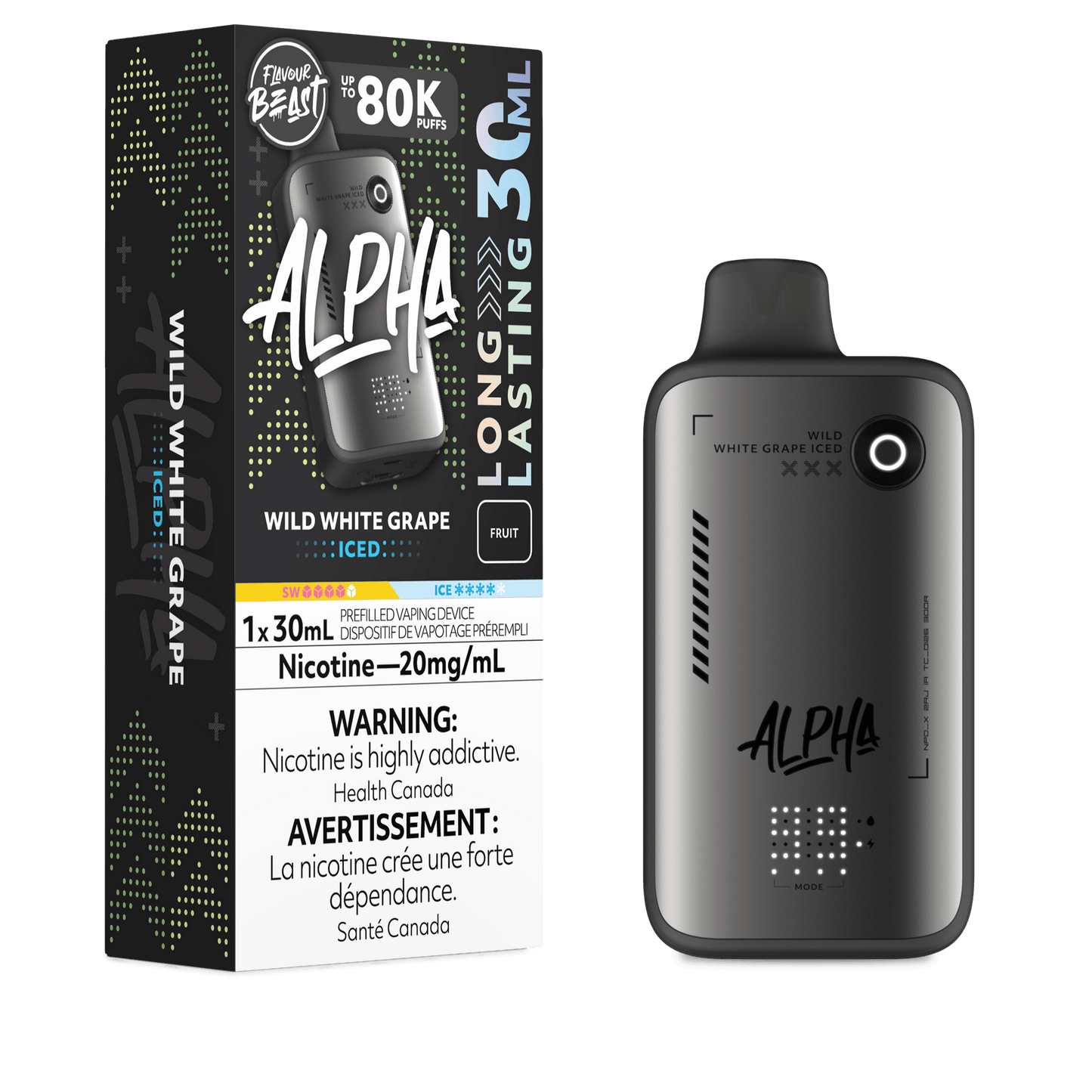 Flavor Beast ALPHA - Wild White Grape Iced Disposable Vape product image at All Star Vape