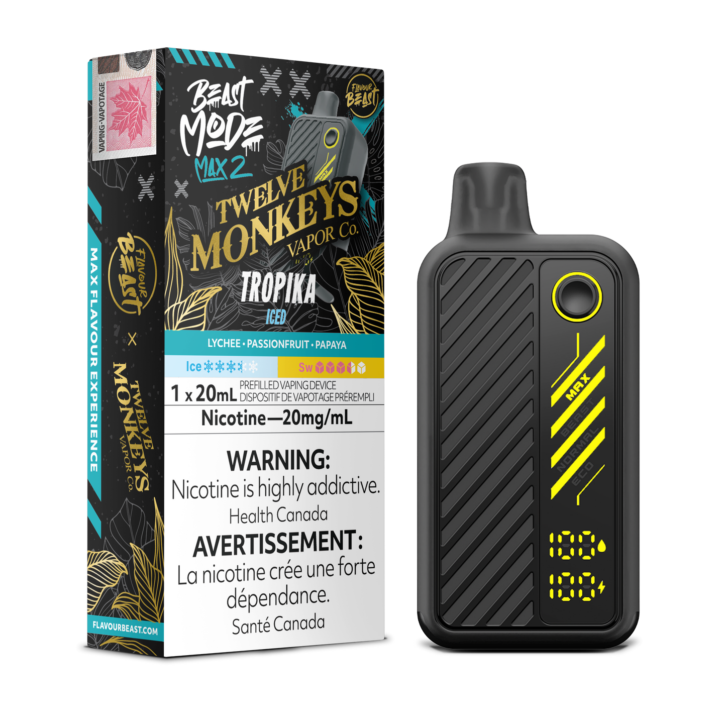 Flavour Beast Max 2x12M Tropika Iced Vape product image at All Star Vape