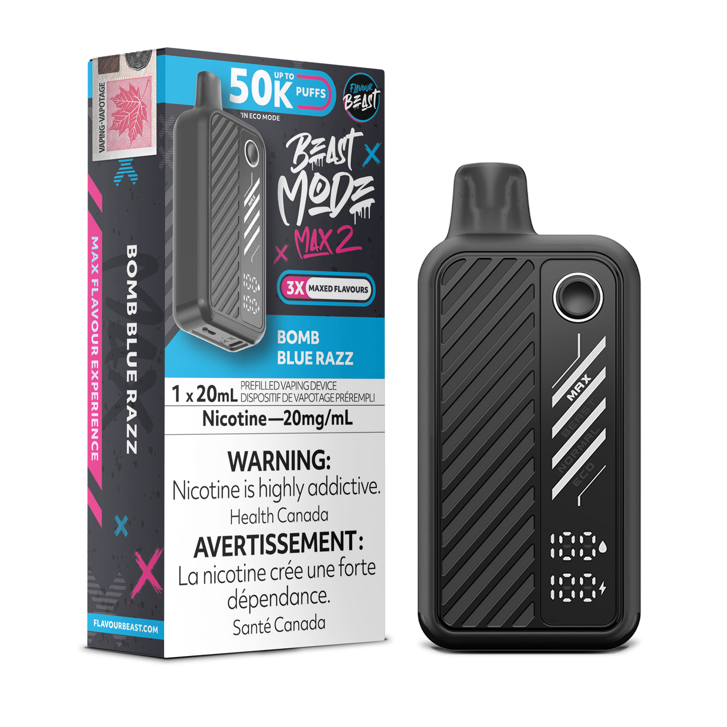 Flavour Beast Max 2 Bomb Blue Razz Vape product image at All Star Vape
