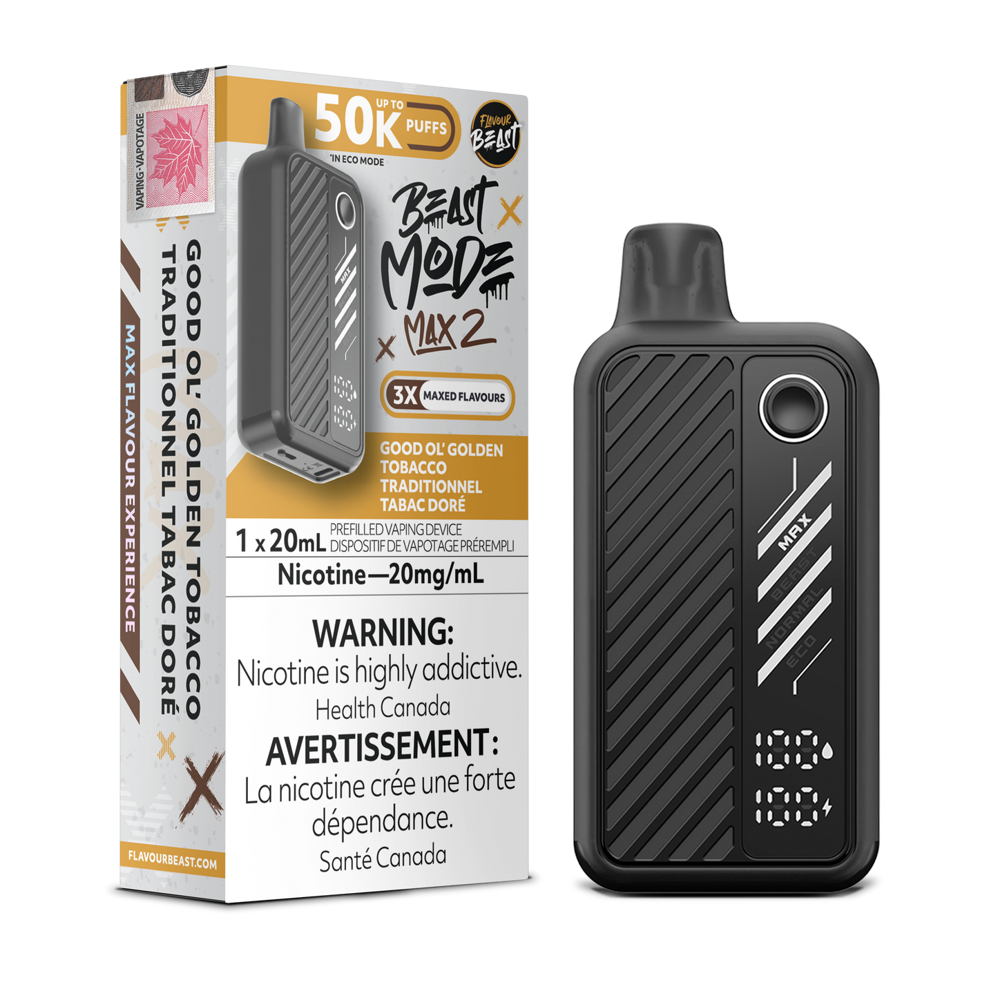 Flavour Beast Max 2 Good Ol' Golden Tobacco Vape
