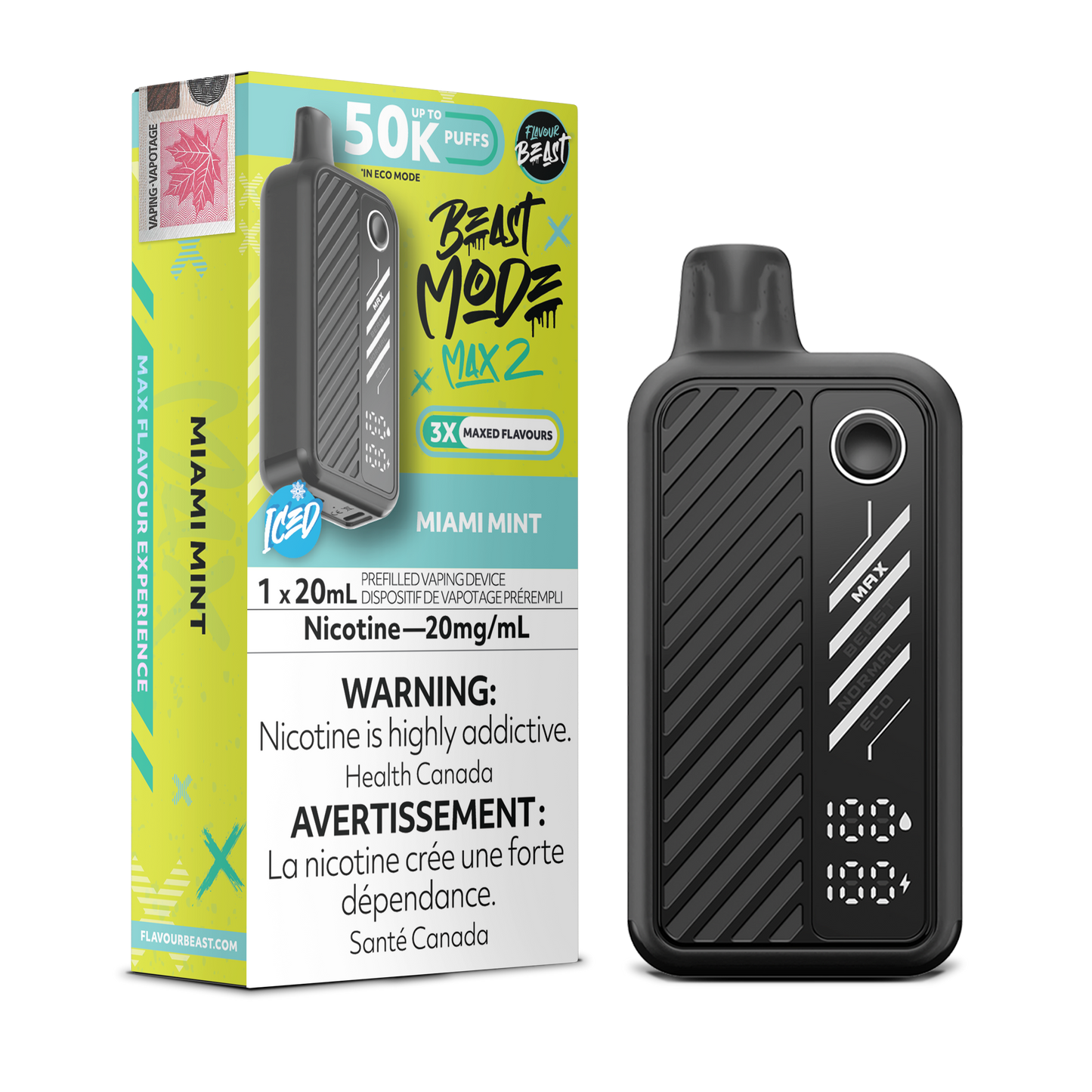 Flavour Beast Beast Mode Max 2 Miami Mint Disposable Vape