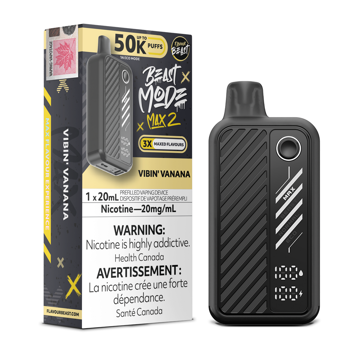 Flavour Beast Beast Mode Max 2 Vibin' Vanana Disposable Vape