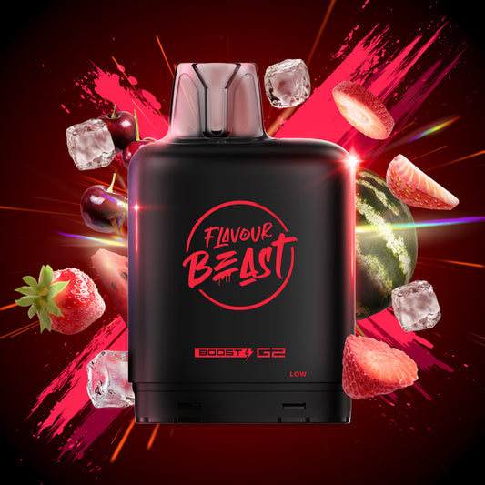 Level X Flavour Beast Strawberry Cherry Watermelon Iced