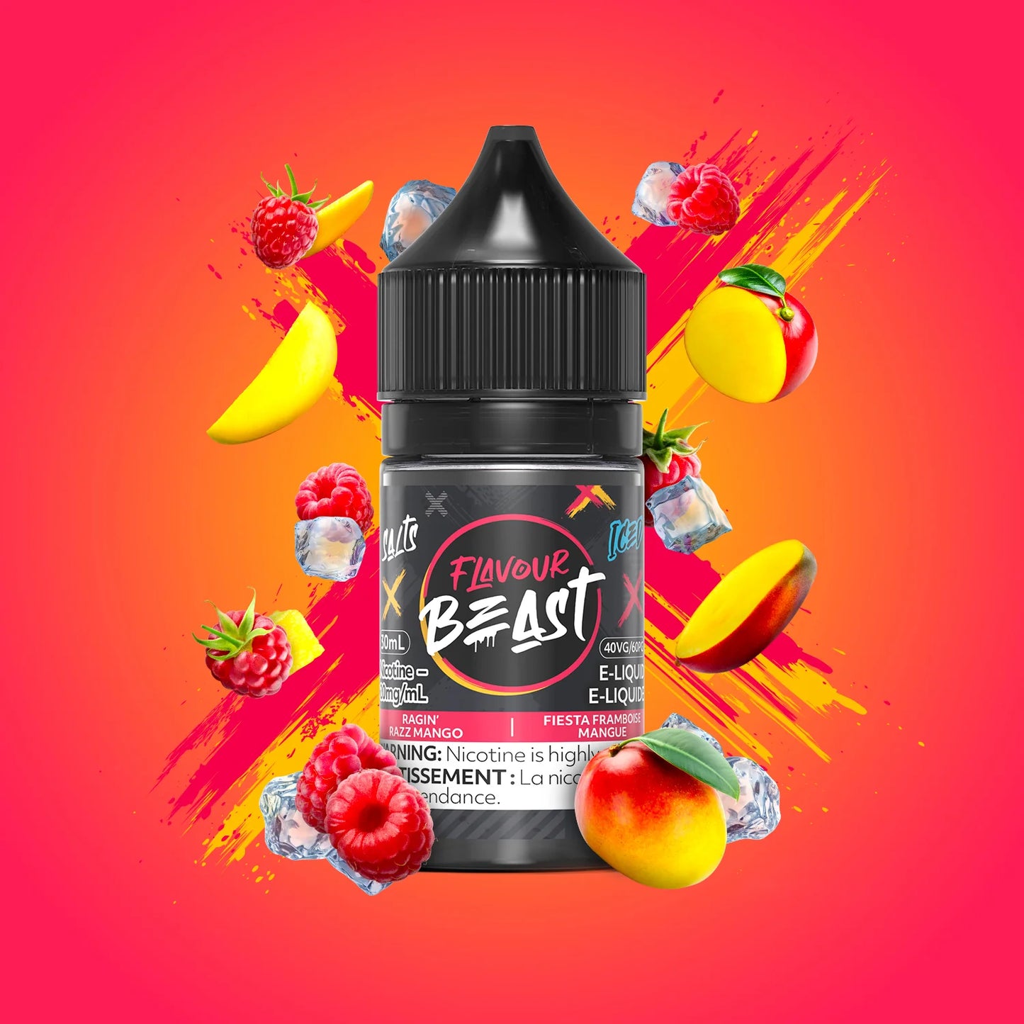 Flavour Beast- Ragin' Razz Mango Iced