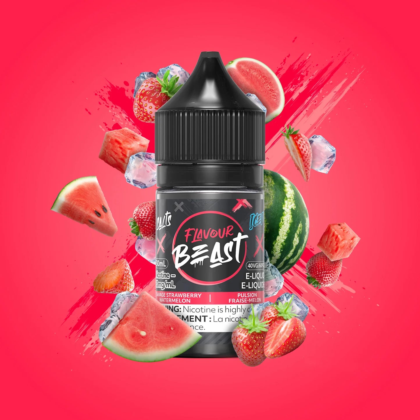 Flavour Beast- Savage Strawberry Watermelon Iced