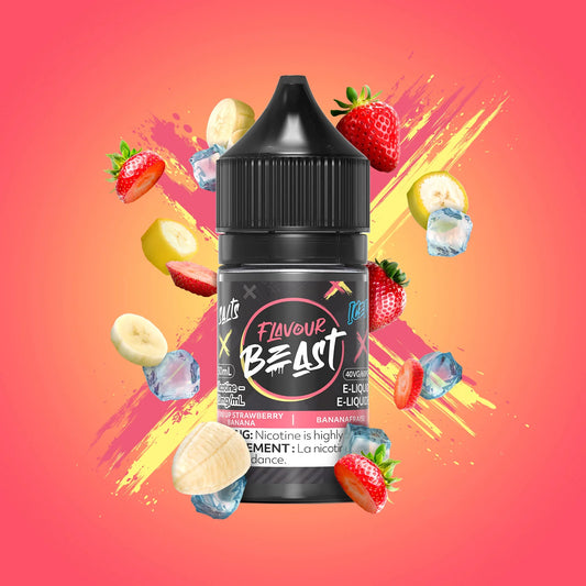 Flavour Beast E- STR8 UP Strawberry Banana Iced