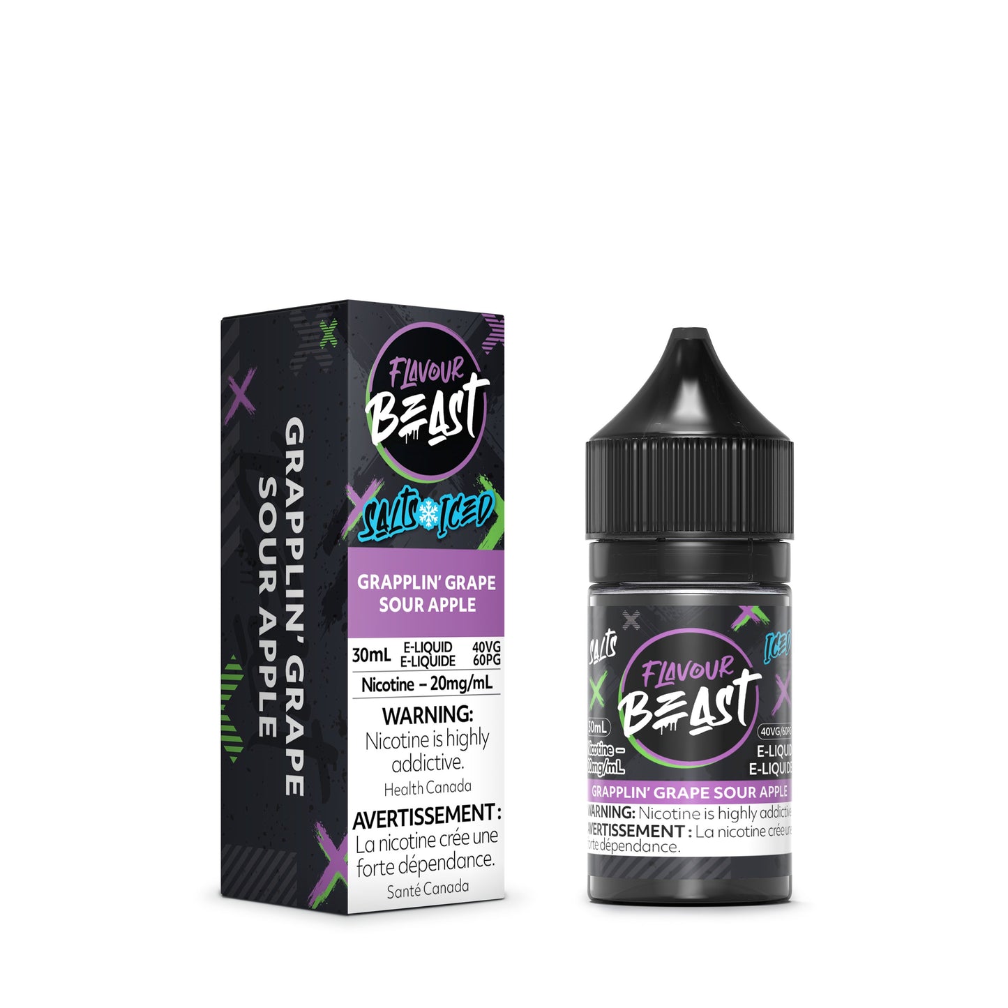 Flavour Beast- Grapplin' Grape Sour Apple Iced E-Liquid product image at All Star Vape