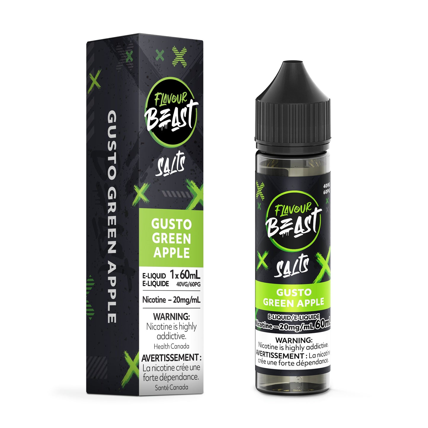 Flavour Beast E-Liquid - Gusto Green Apple E-Liquid product image at All Star Vape