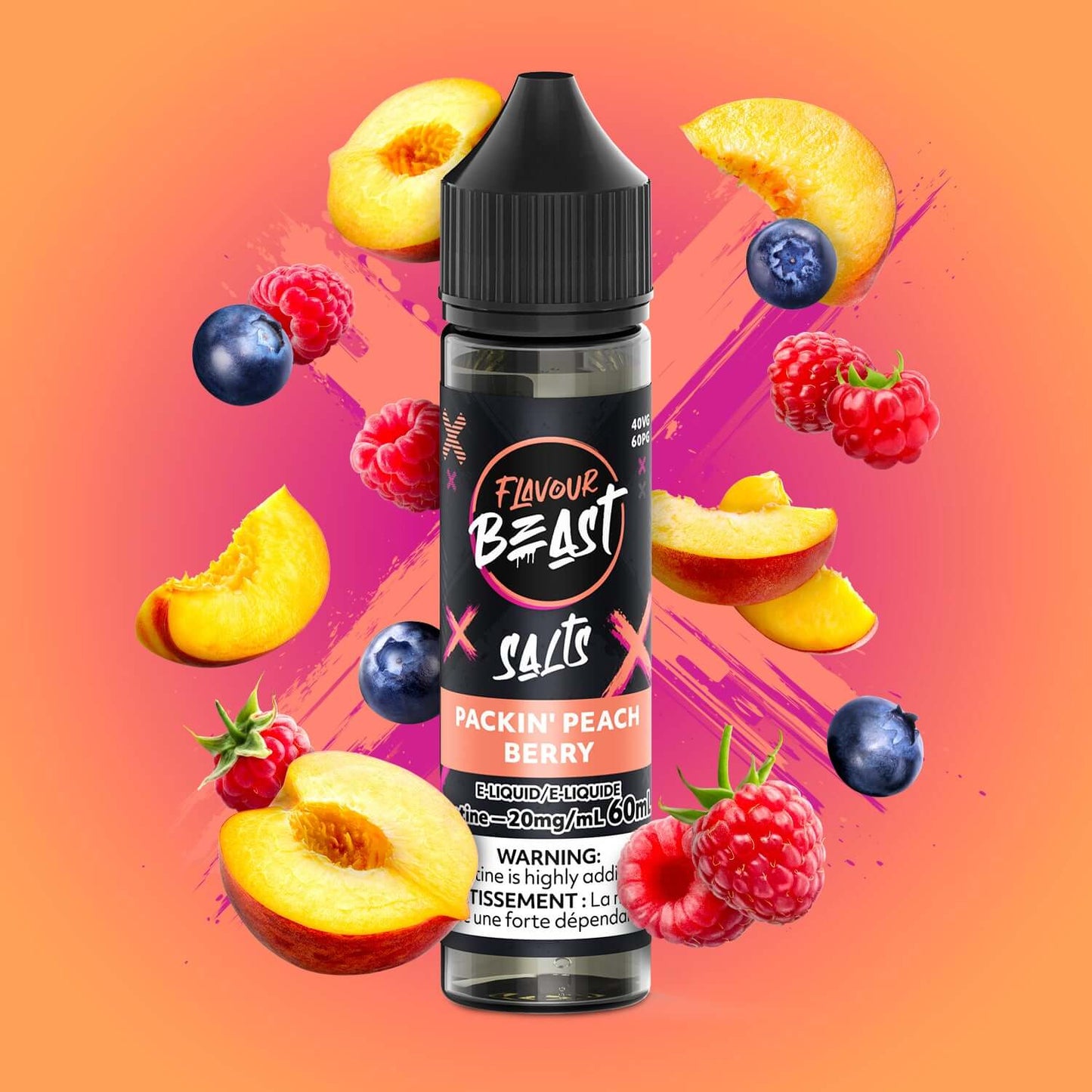 Flavour Beast E-Liquid - Packin' Peach Berry E-Liquid product image at All Star Vape