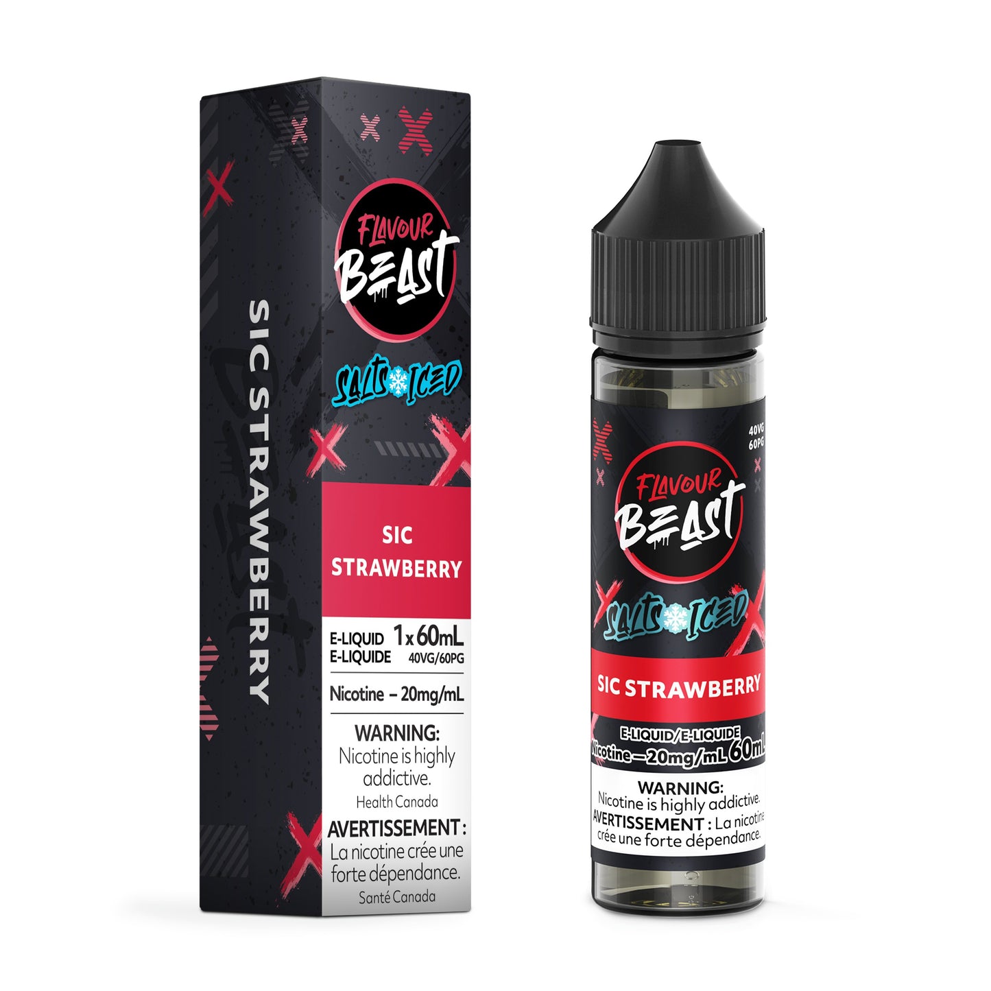 Flavour Beast E-Liquid - Sic Strawberry (ICED) E-Liquid product image at All Star Vape