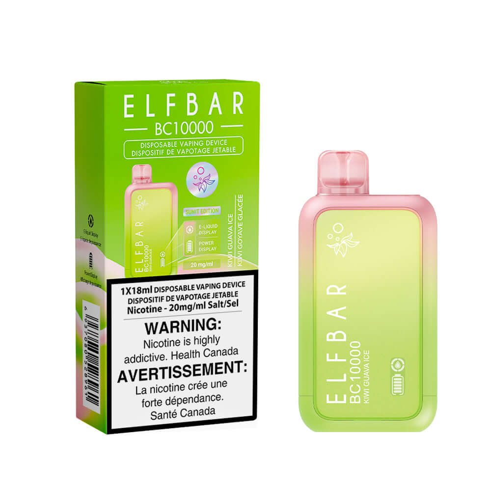 Elf Bar 10000 Kiwi Guava Ice Disposable Vape product image at All Star Vape