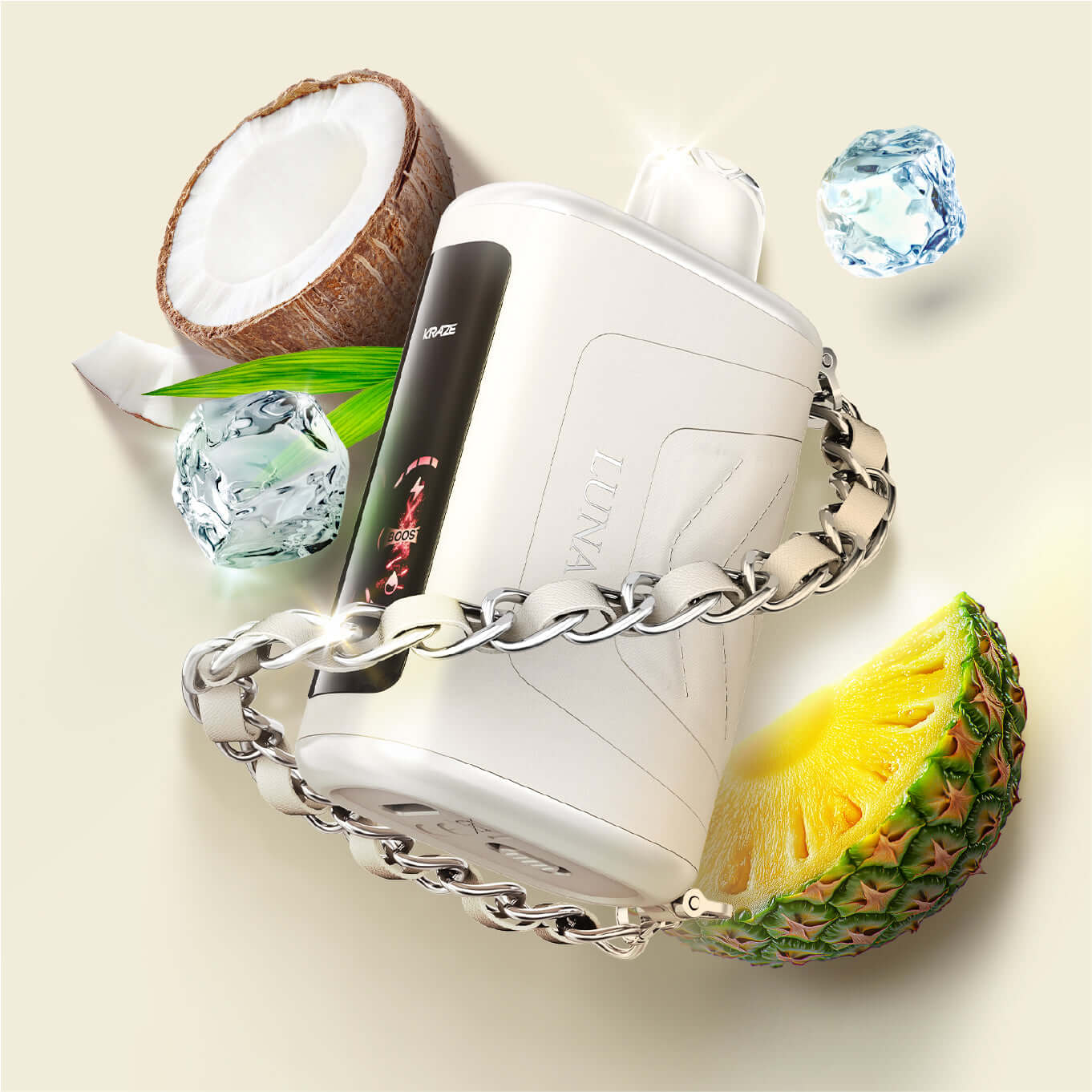 Kraze Luna Pristine Pina Colada Ice Disposable Vape