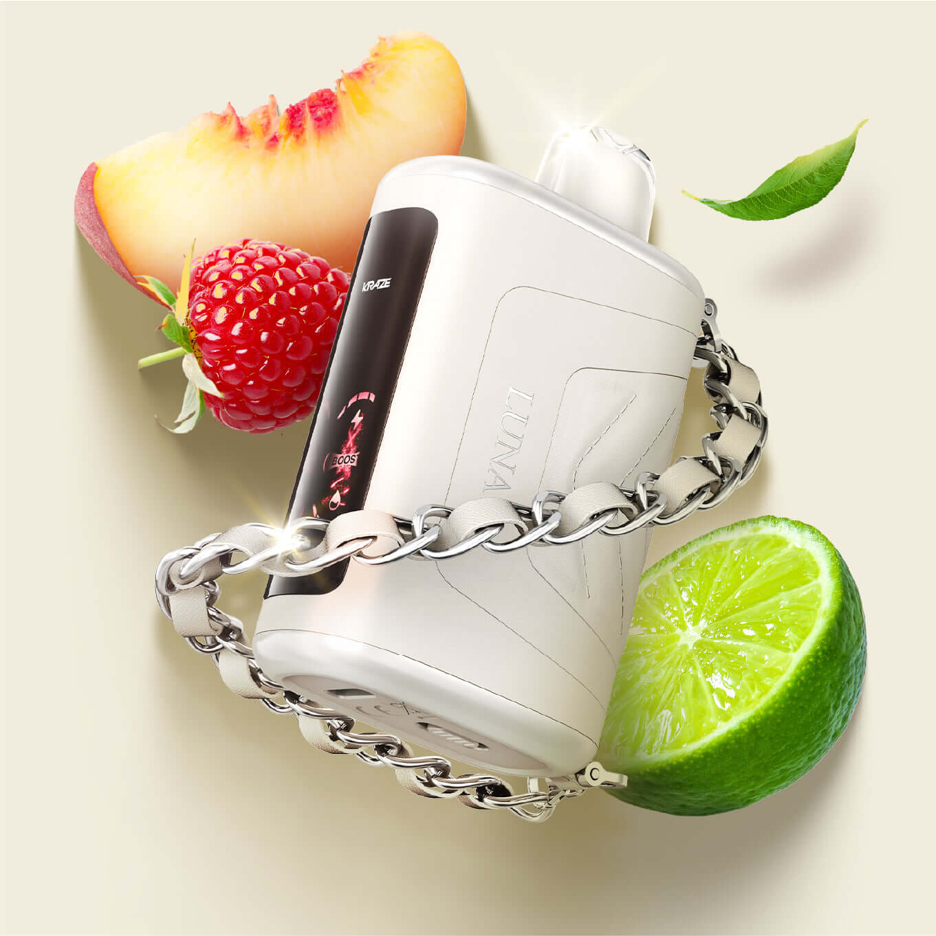 Kraze Luna White Peach Razz Lime Disposable Vape product image at All Star Vape