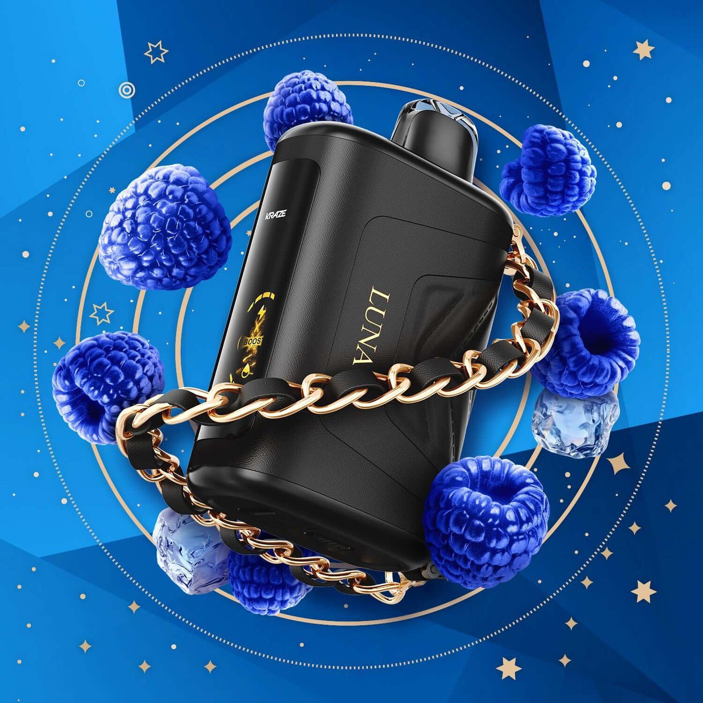 Kraze Luna Sapphire Blue Razz Ice Disposable Vape
