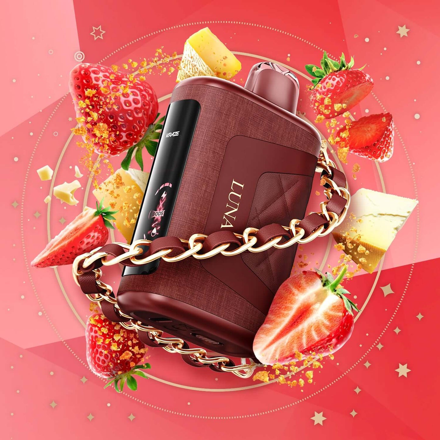 Kraze Luna Strawberry Cheese Delight Disposable Vape