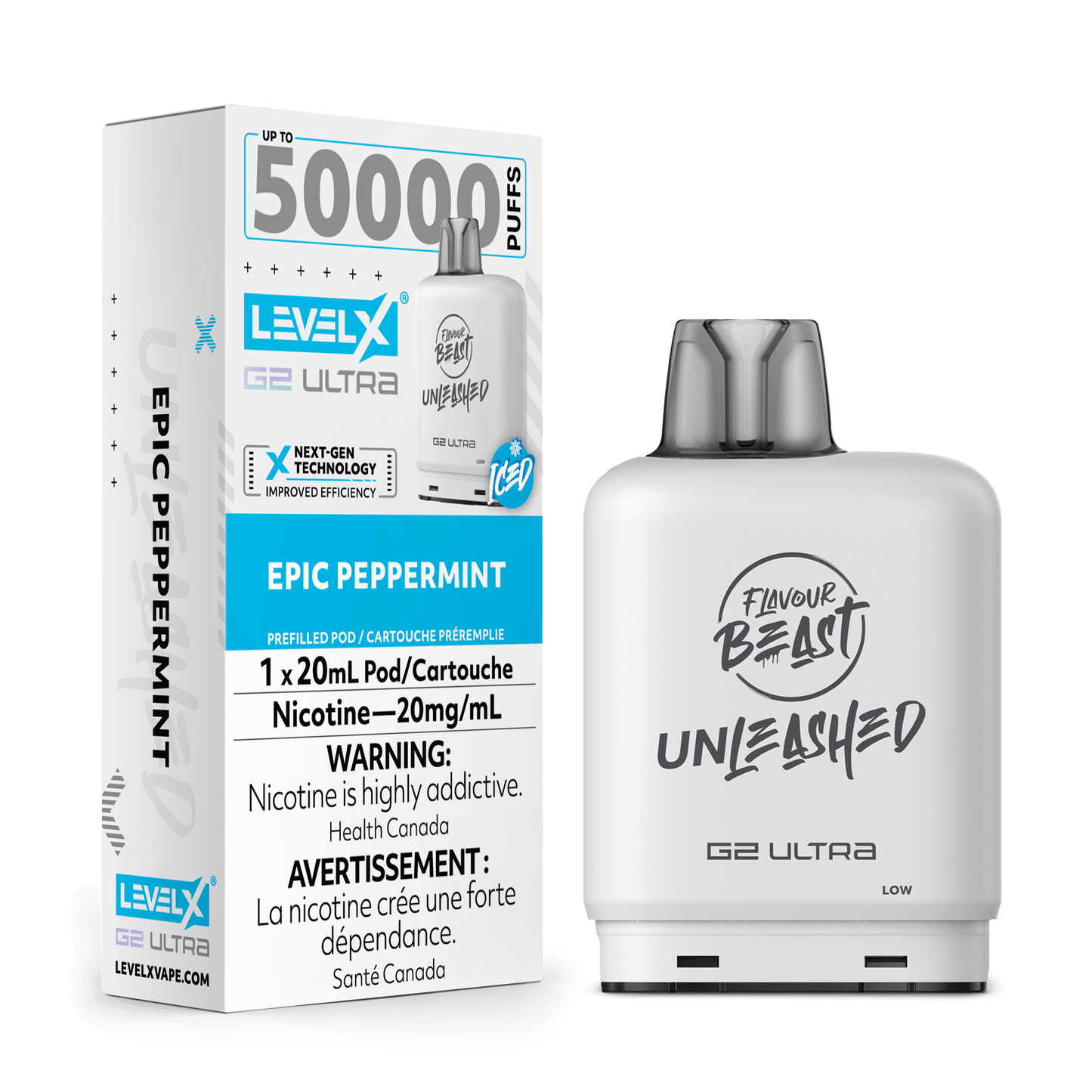Level X Unleashed G2 Ultra Epic Peppermint Closed Pod