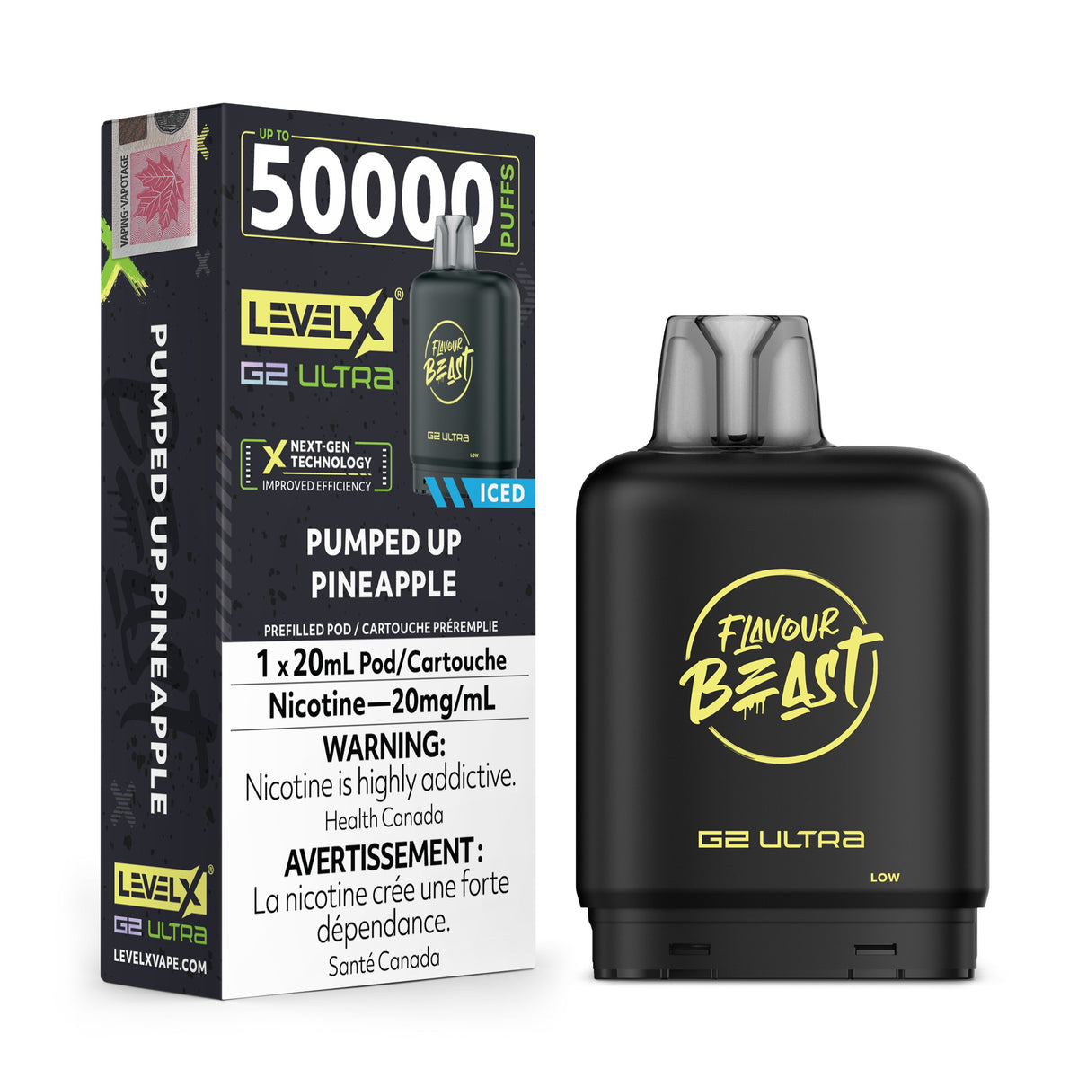 Level X Flavour Beast G2 Pumped Up Pineapple Closed Pod product image at All Star Vape