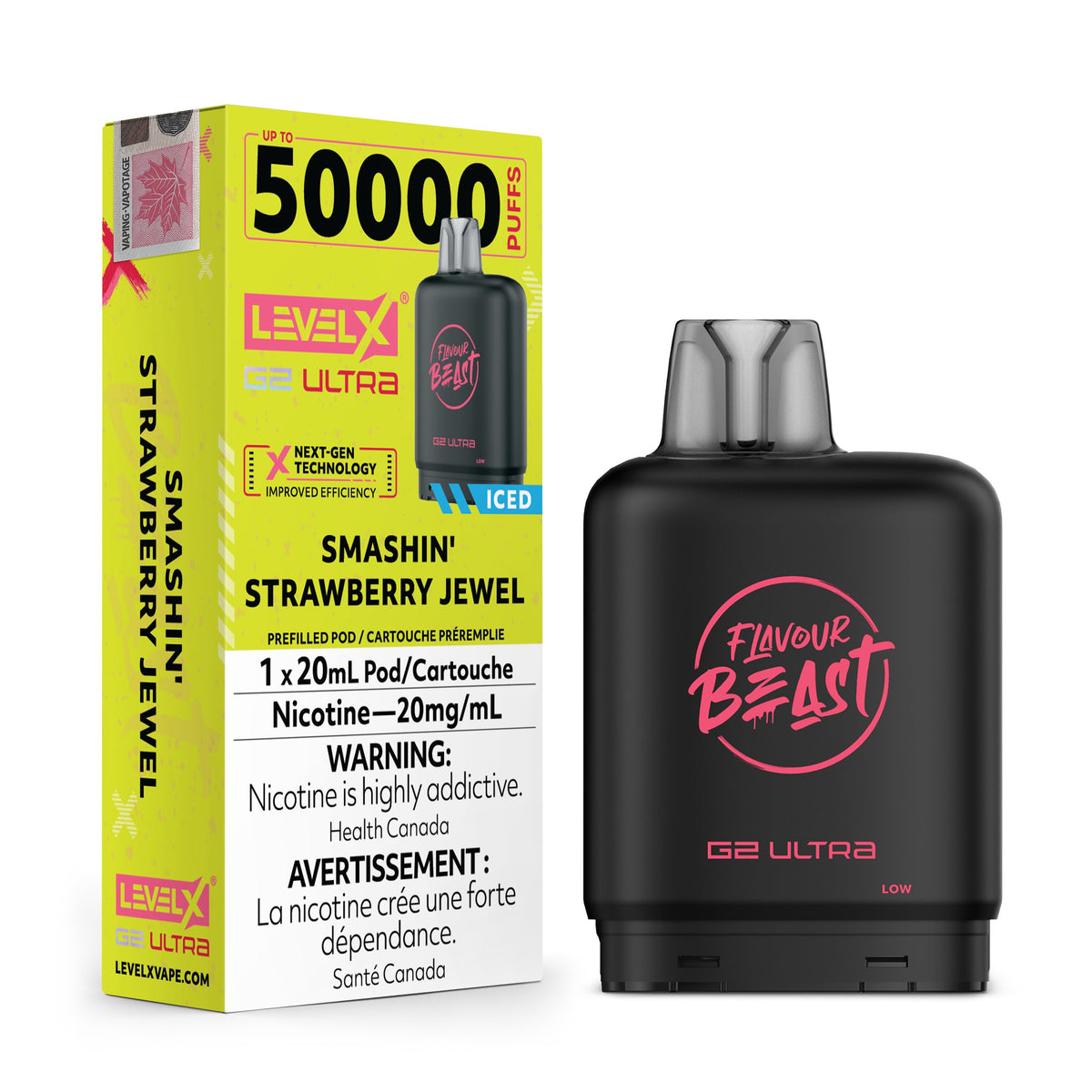 Level X Flavour Beast G2 Smashin' Strawberry Jewel Closed product image at All Star Vape