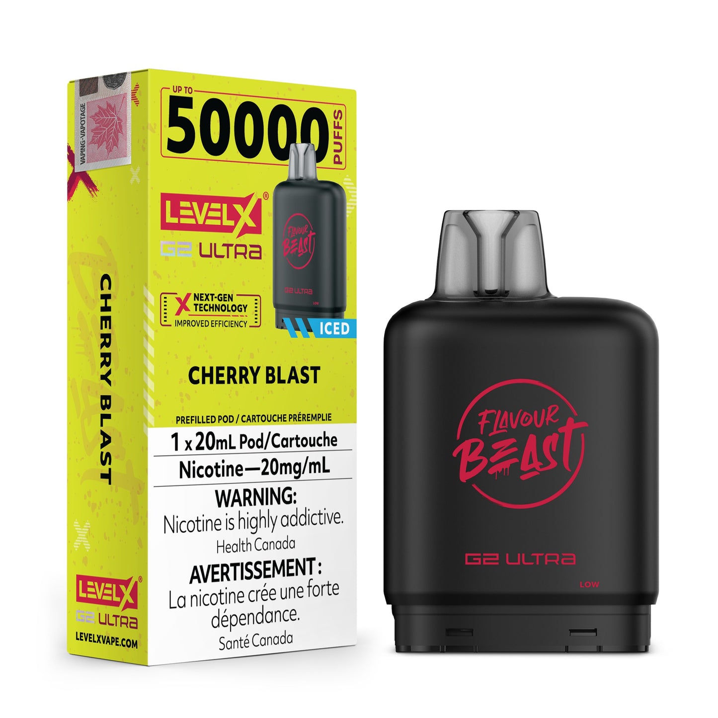 Level X Flavour Beast G2 Ultra Cherry Blast Closed Pod product image at All Star Vape