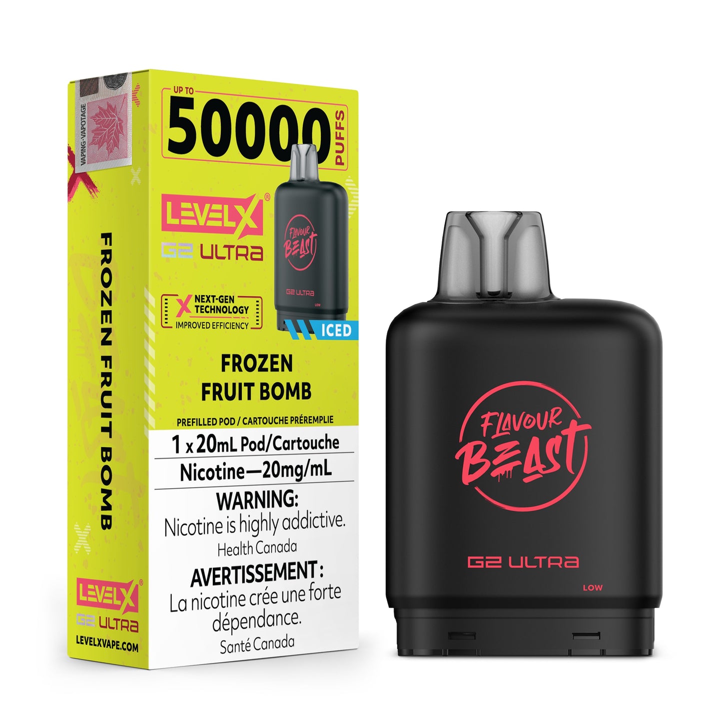 Level X Flavour Beast G2 Ultra Frozen Fruit Bomb Closed Pod product image at All Star Vape