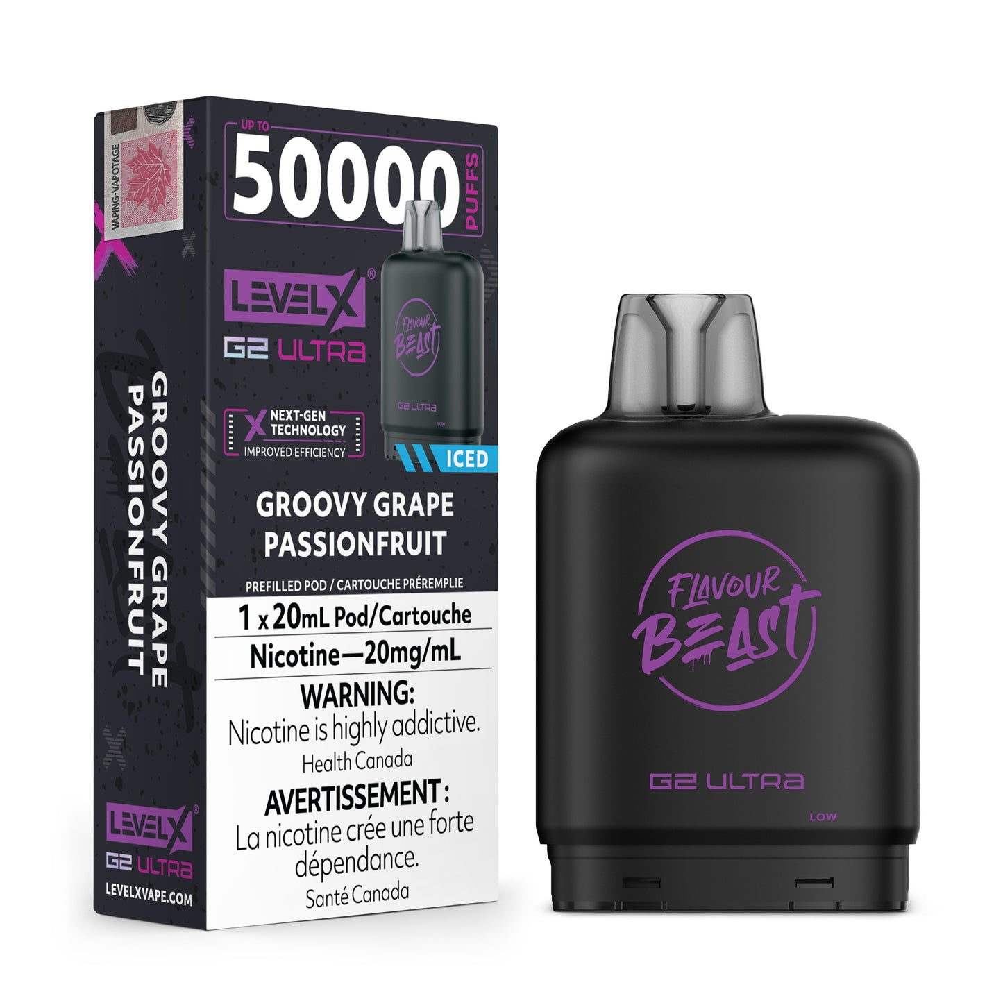 Level X Flavour Beast G2 Ultra Groovy Grape Passionfruit product image at All Star Vape