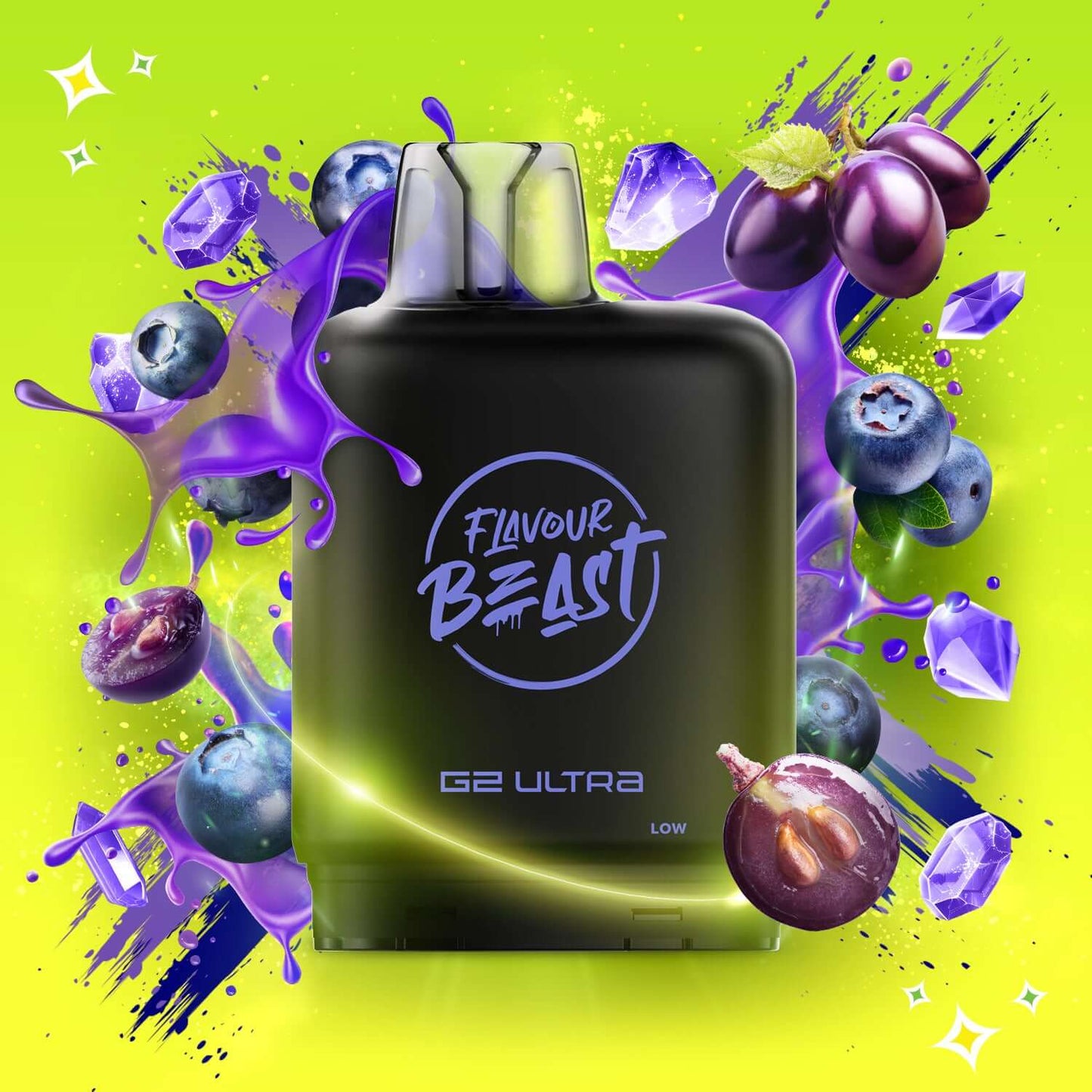 Level X Flavour Beast G2 Ultra Gushin S. Blueberry Grape Closed Pod
