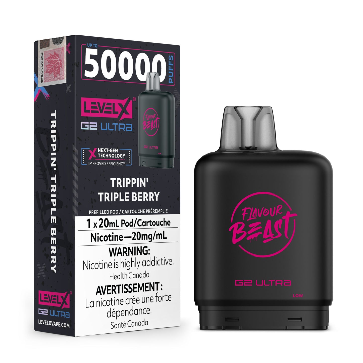 Level X Flavour Beast G2 Ultra Trippin' Triple Berry Closed product image at All Star Vape