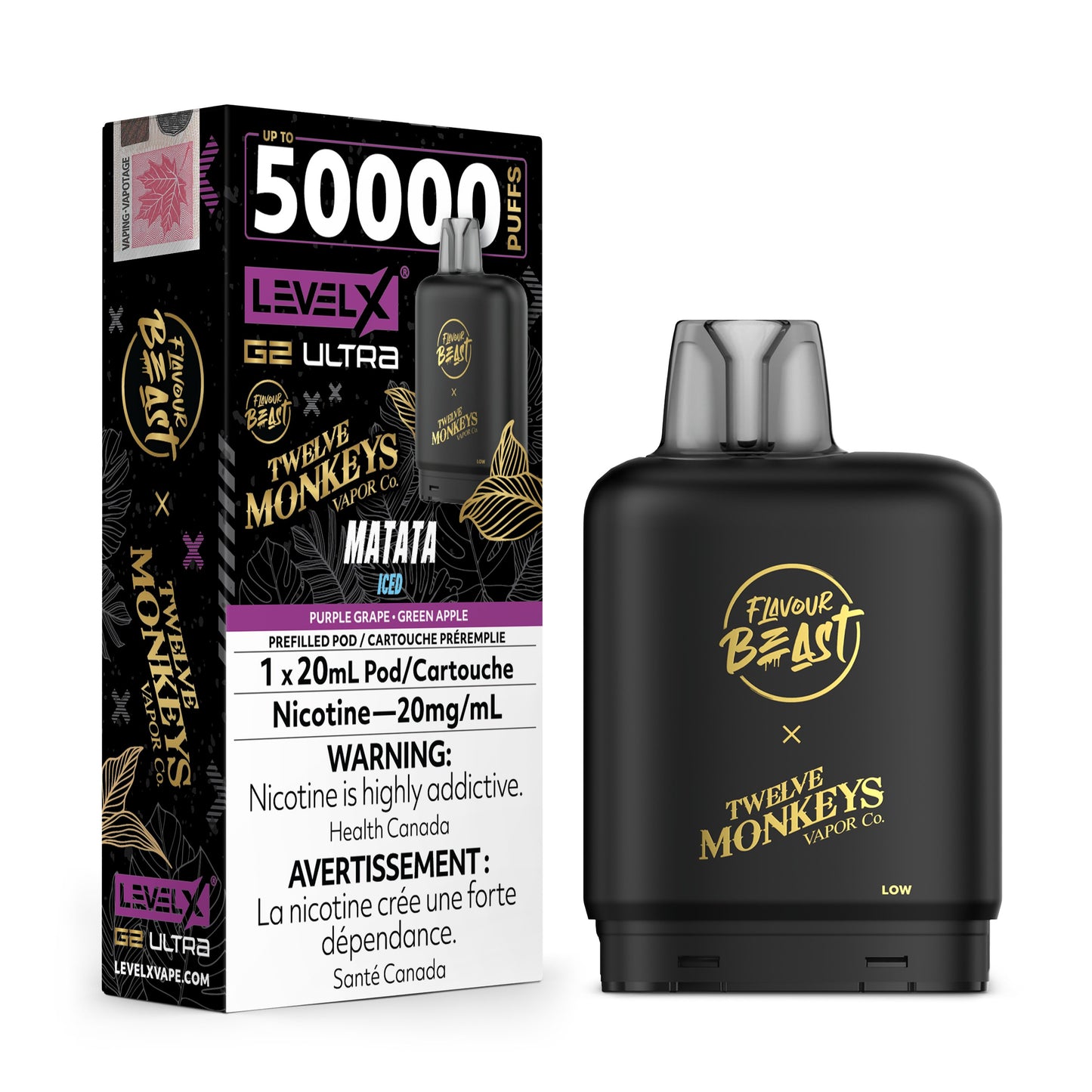 Level X Flavour Beast G2 Ultrax12M Matata Iced Closed Pod product image at All Star Vape