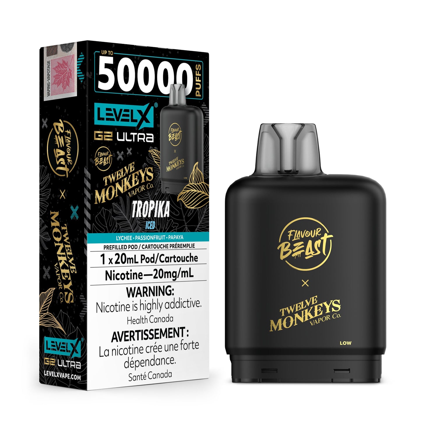 Level X Flavour Beast G2 Ultrax12M Tropika Iced Closed Pod product image at All Star Vape