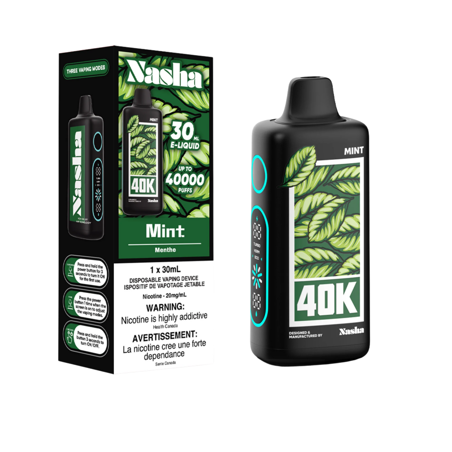 Nasha 40K - Mint Disposable Vape product image at All Star Vape