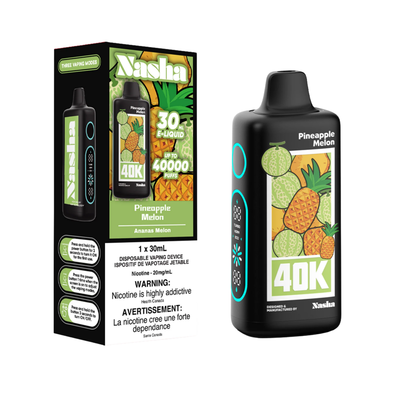 Nasha 40K - Pineapple Melon Disposable Vape product image at All Star Vape