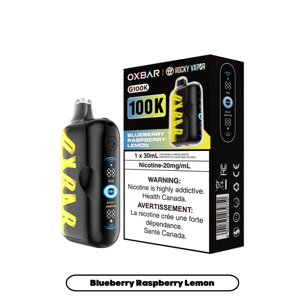 Oxbar G100K - Blue Raspberry Lemon Disposable Vape product image at All Star Vape