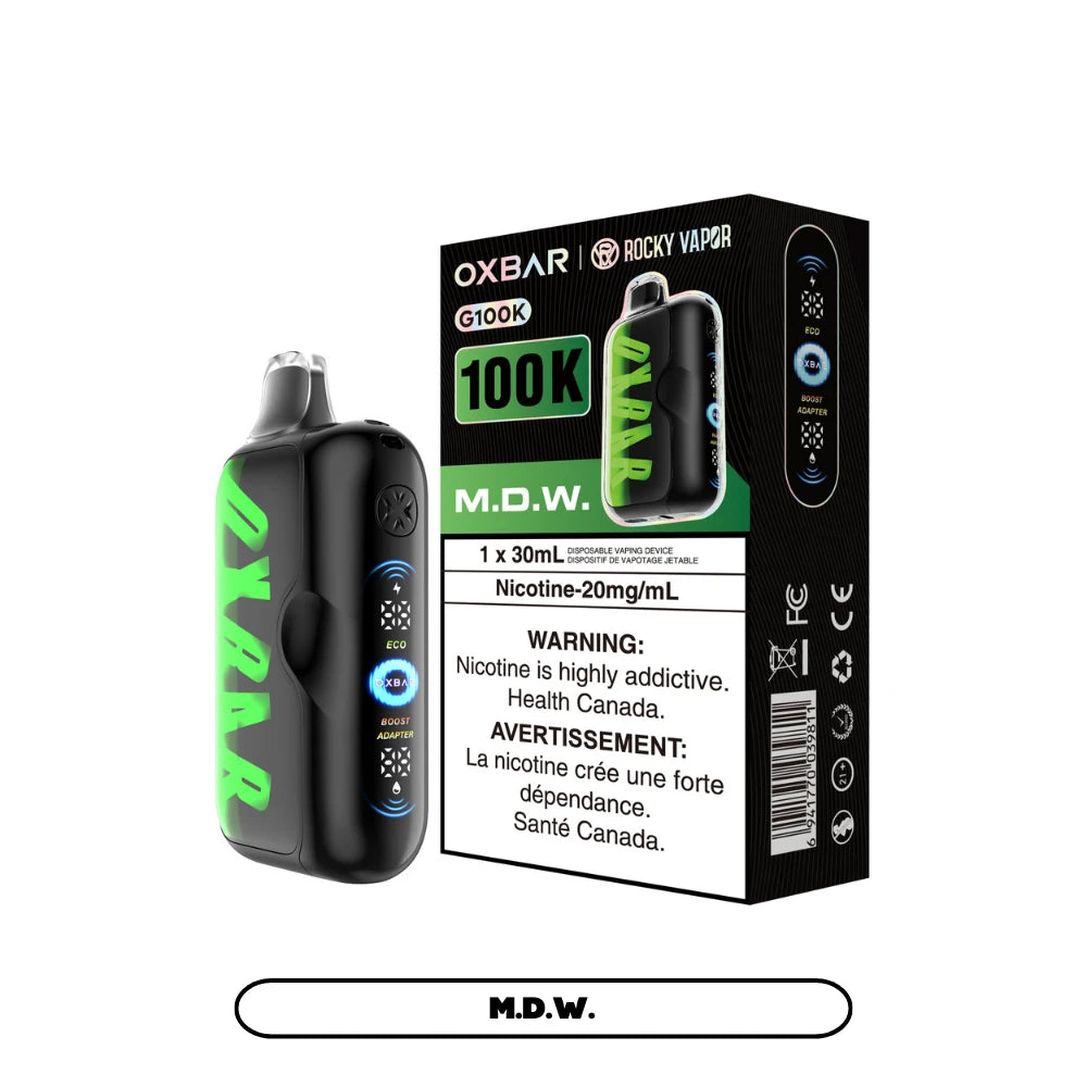 Oxbar G100K - M.D.W Disposable Vape Online product image at All Star Vape