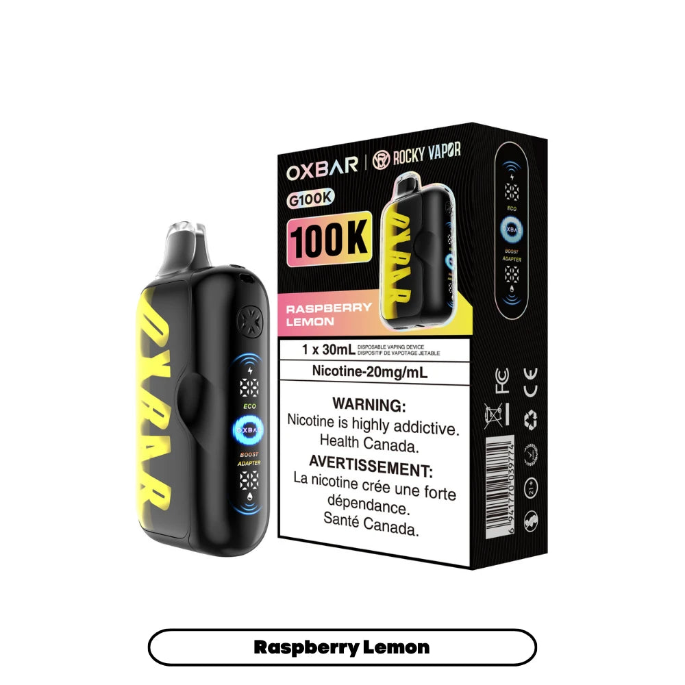 Oxbar G100K - Raspberry Lemon Disposable Vape product image at All Star Vape